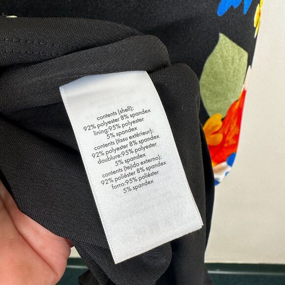 Danielle Bernstein We Wore What Size Small Black Floral Tropicana Midi Dress - Picture 9 of 12